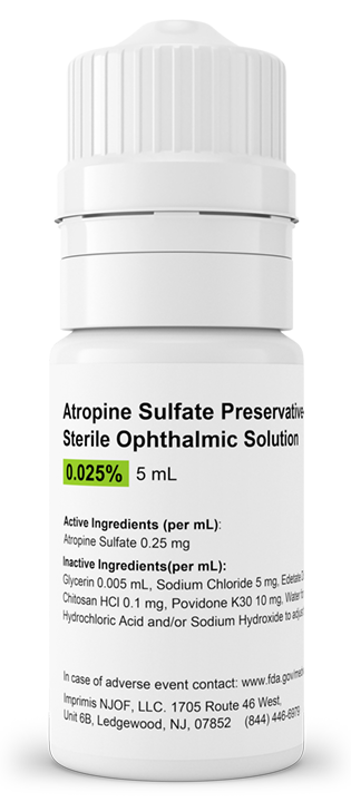 Atropine Sulfate 0.025% PF